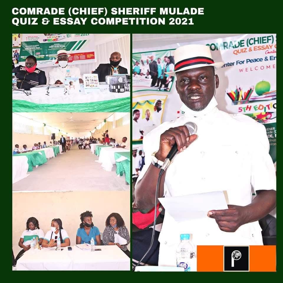5TH MARCH 2021 | NAGS Laud Chief(Comrade) Sheriff Mulade for putting up the Inter-Local Government Quiz & Essay competition for Riverine/Rural Secondary
